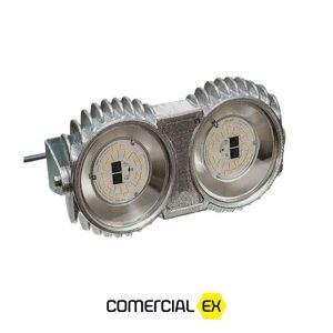 a imagem mostra luminária industrial led à prova de explosão