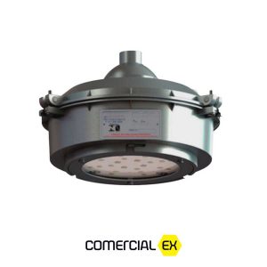 a imagem mostra luminária pendente redonda led à prova de explosão