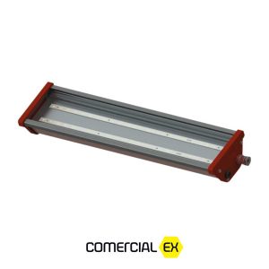 a imagem mostra luminária linear de emergência led à prova de explosão
