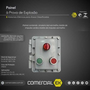 a imagem mostra painel à prova de explosão