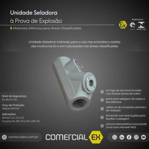 a imagem mostra unidade seladora à prova de explosão